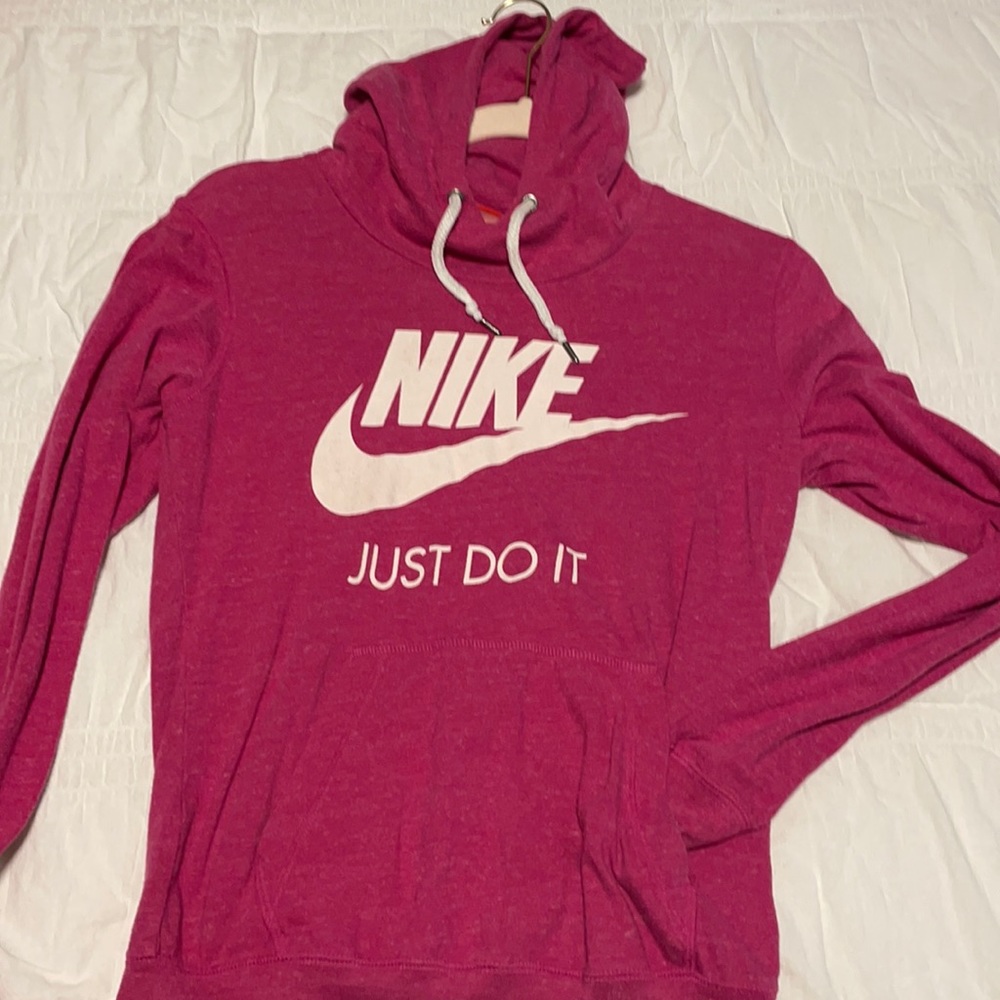 Nike hoodie pink size small